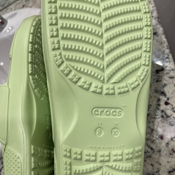 Green Crocs Slides - Picture 3 of 3
